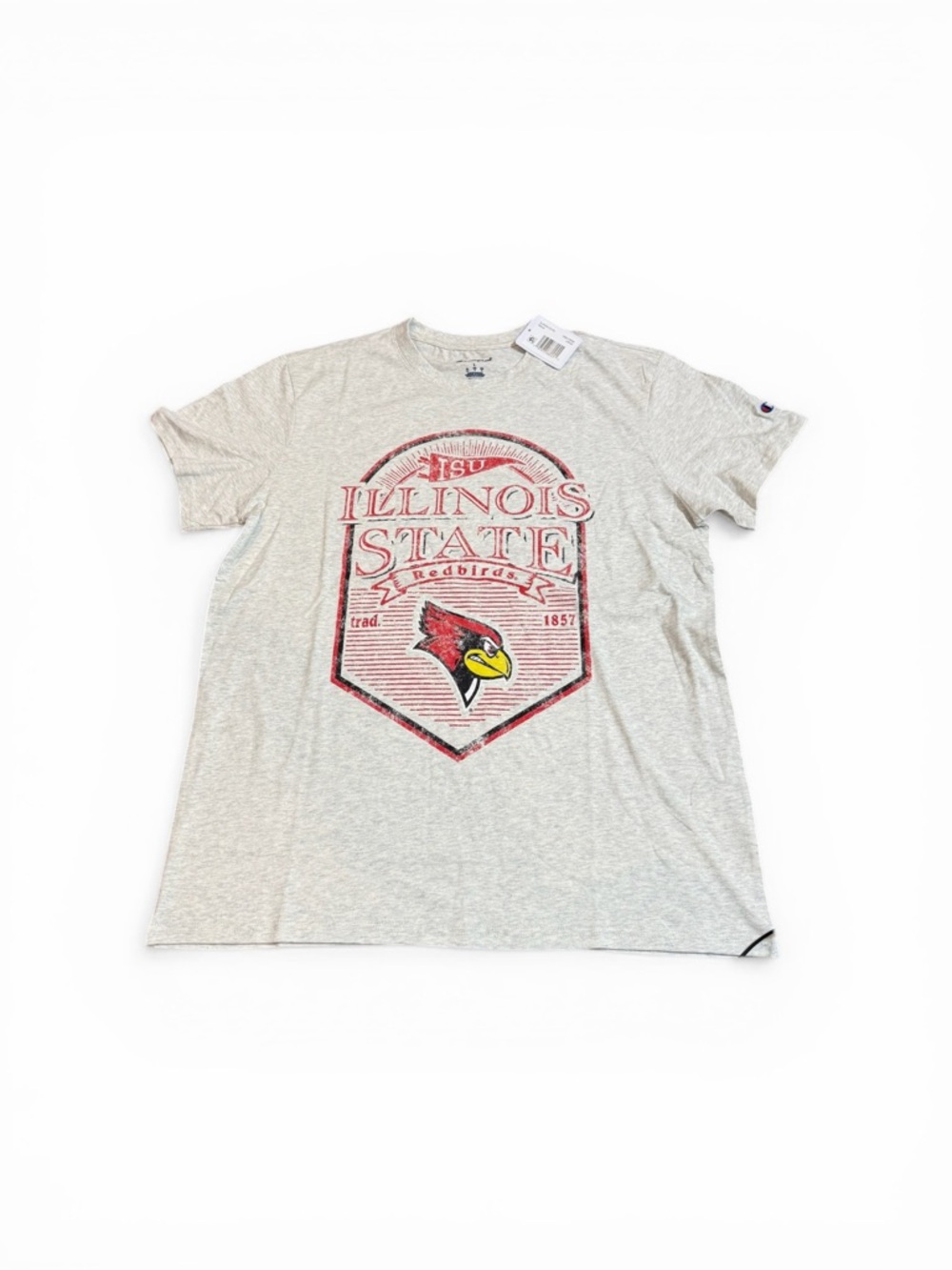 NWT Champion Heather Gray Illinois State Redbirds Graphic Tee